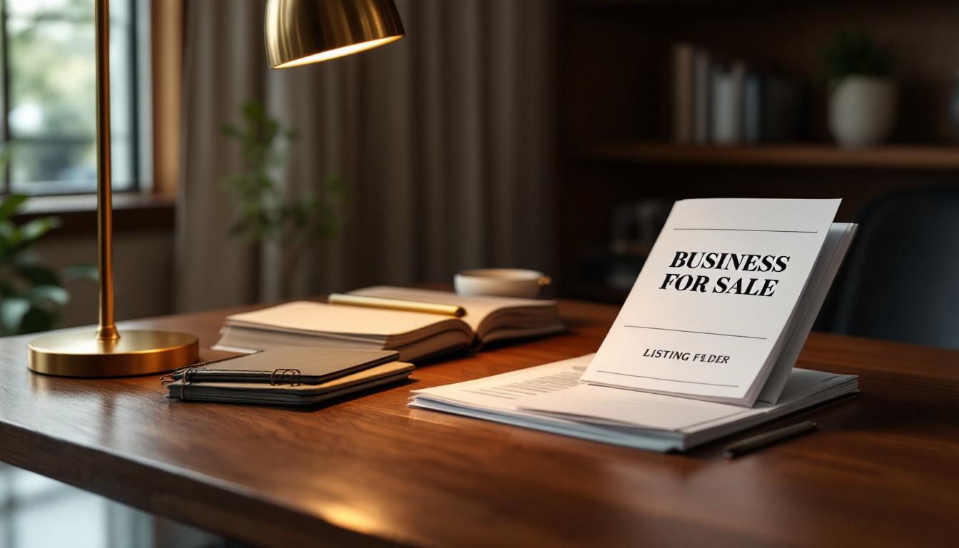 A business broker helping an owner prepare and market a business for sale