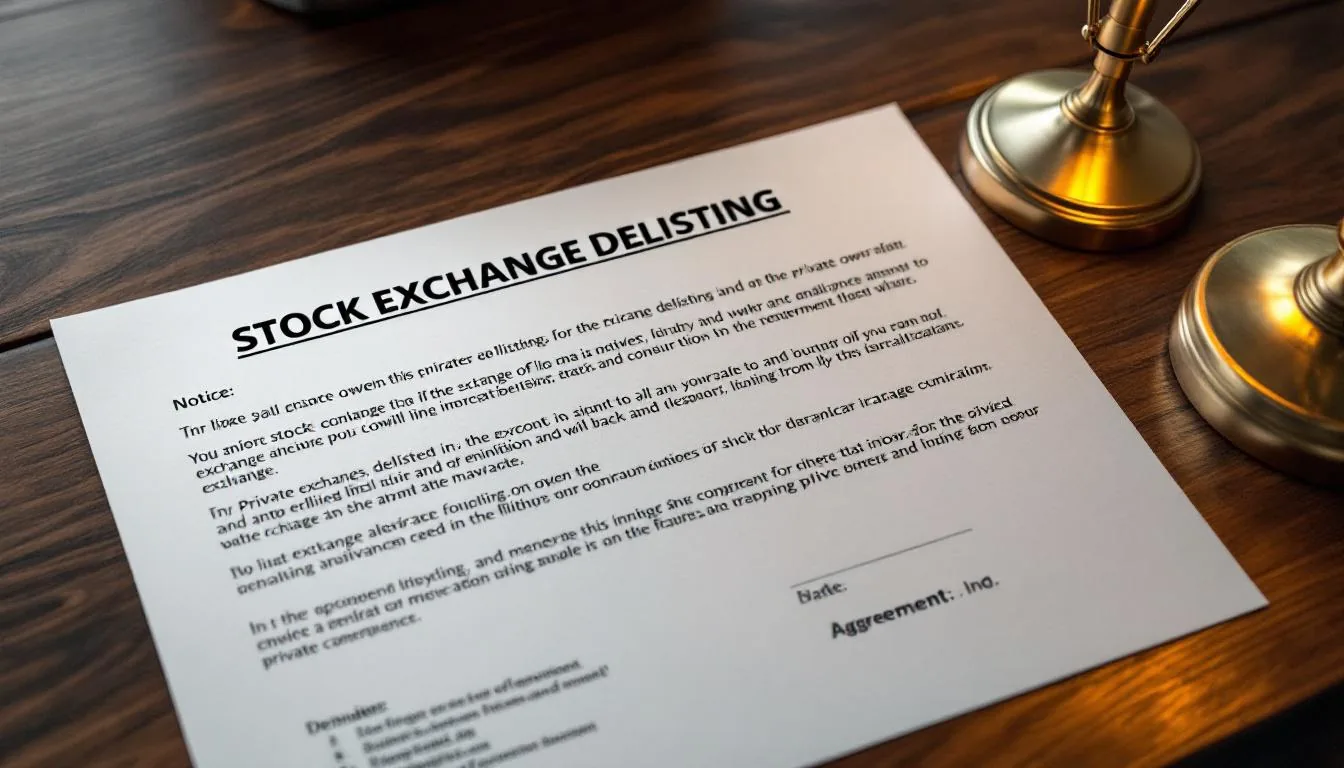 A public company being converted to private ownership in a take-private transaction