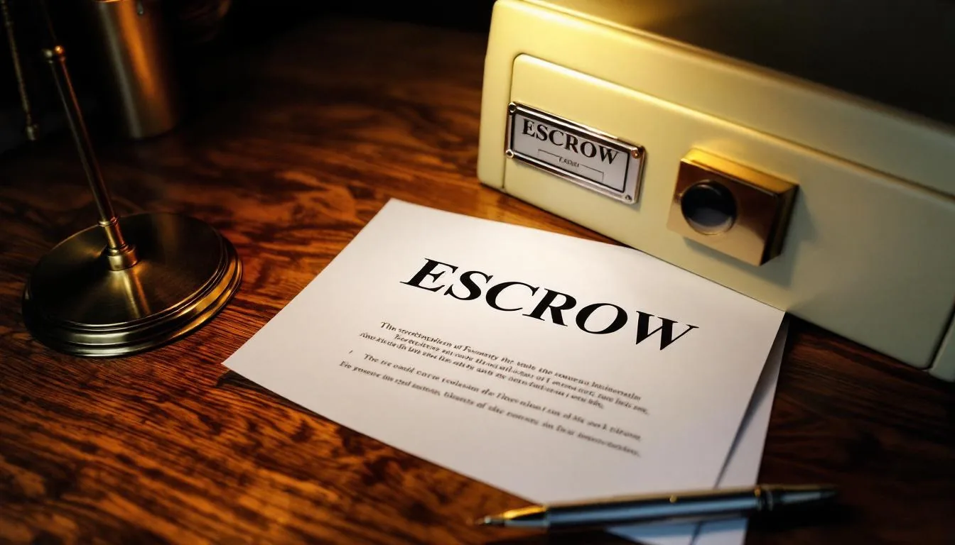 An escrow agent holding funds neutrally between a buyer and seller in a business sale