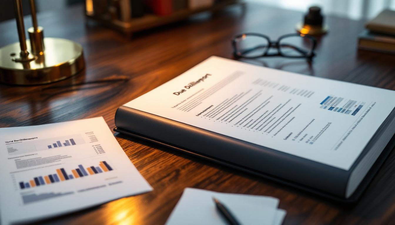A vendor due diligence report on a walnut desk prepared by a seller before going to market