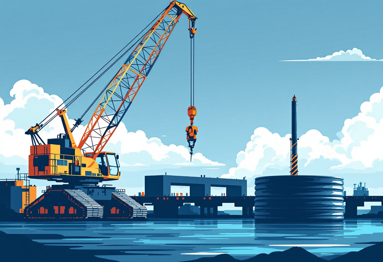 Pile driving in Alabama: H-pile, pipe pile, sheet pile, drilled shaft, bridge and marine
