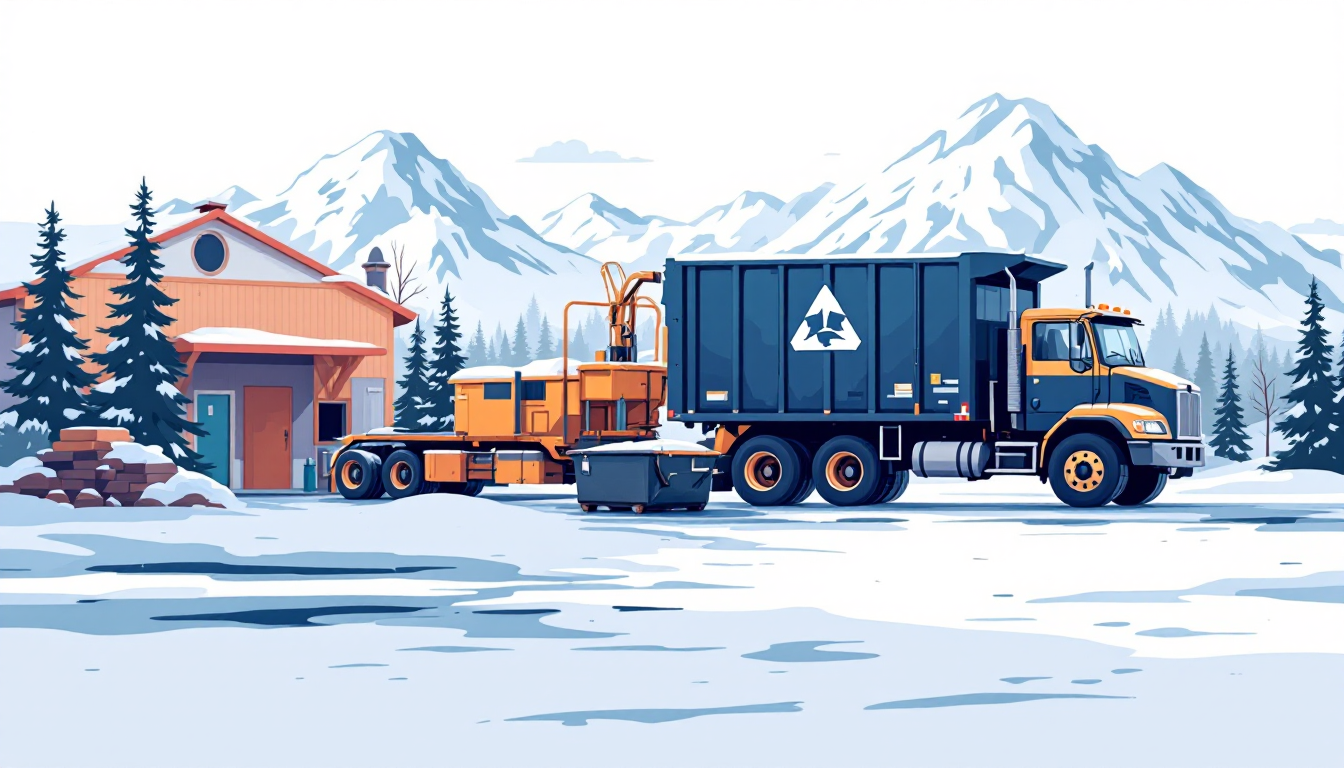 Commercial waste hauling in Alaska: front-load, roll-off, transfer station, route density, M&A activity