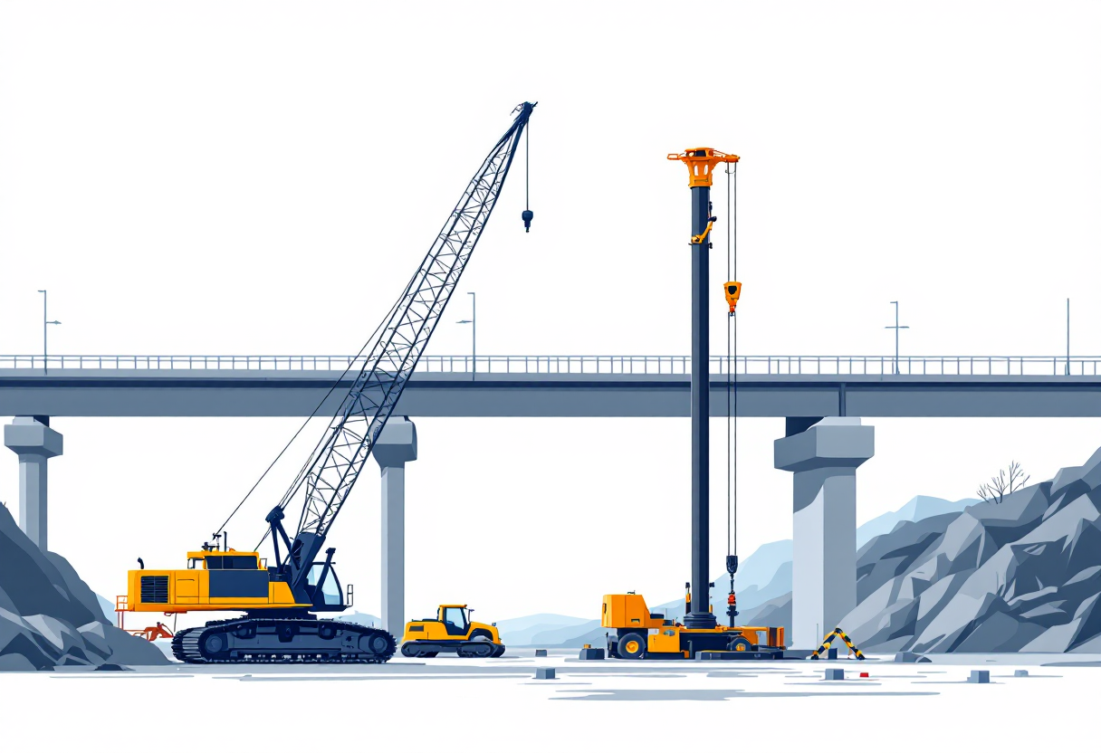 Pile driving in Arkansas: H-pile, pipe pile, sheet pile, drilled shaft, bridge and marine