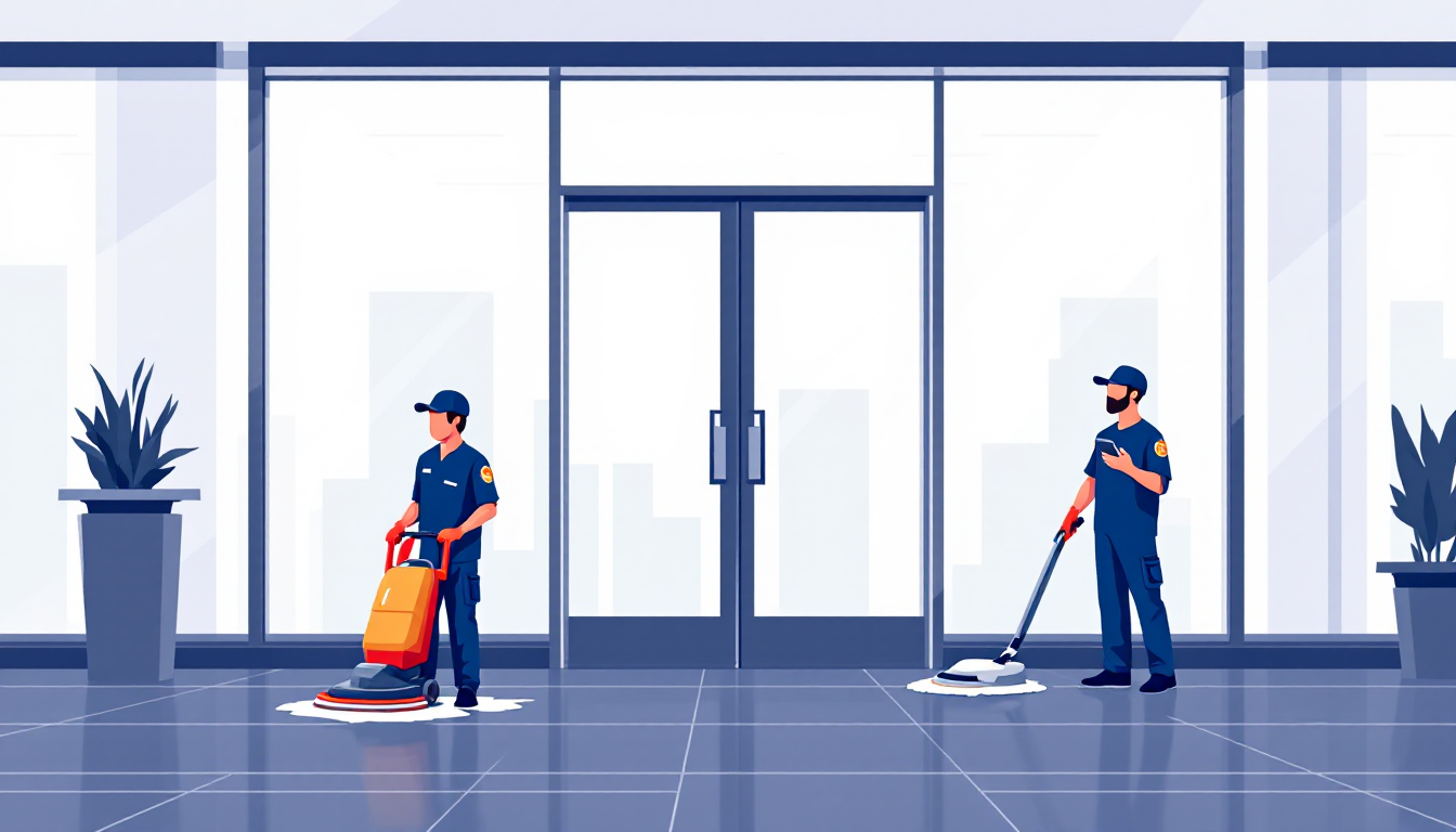 Commercial janitorial / building services in Arkansas: route density, recurring contracts, healthcare EVS, M&A activity