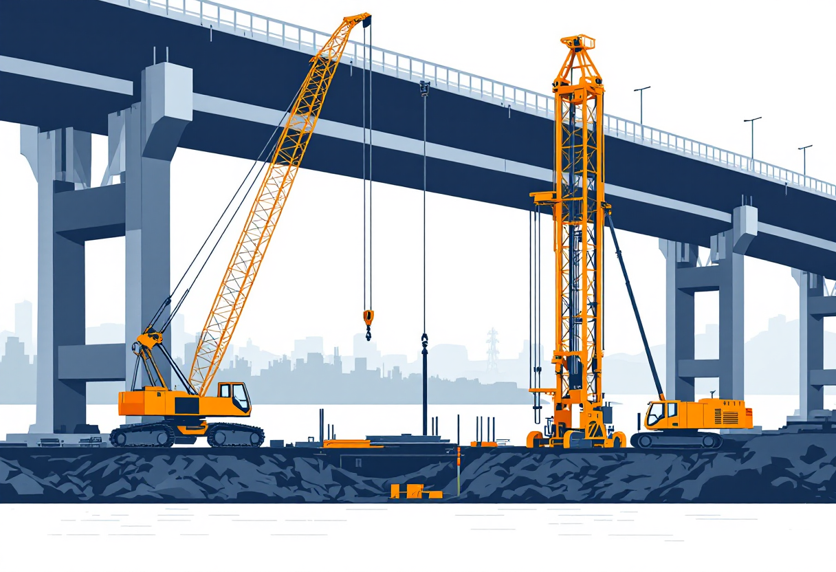 Pile driving in California: H-pile, pipe pile, sheet pile, drilled shaft, bridge and marine