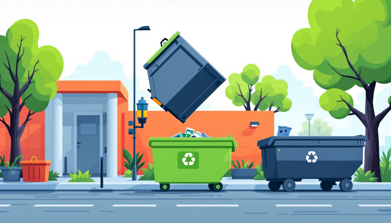 Commercial waste hauling in California: front-load, roll-off, transfer station, route density, M&A activity