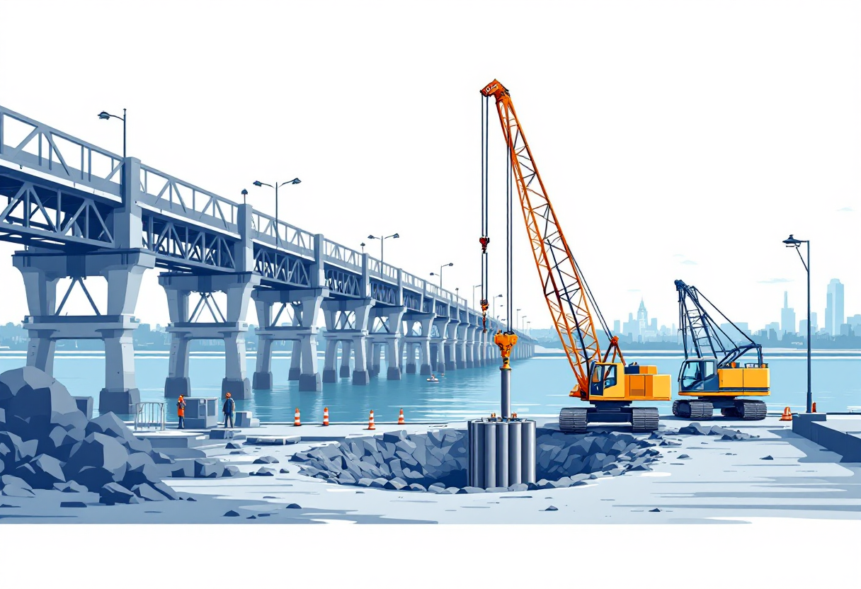 Pile driving in Delaware: H-pile, pipe pile, sheet pile, drilled shaft, bridge and marine