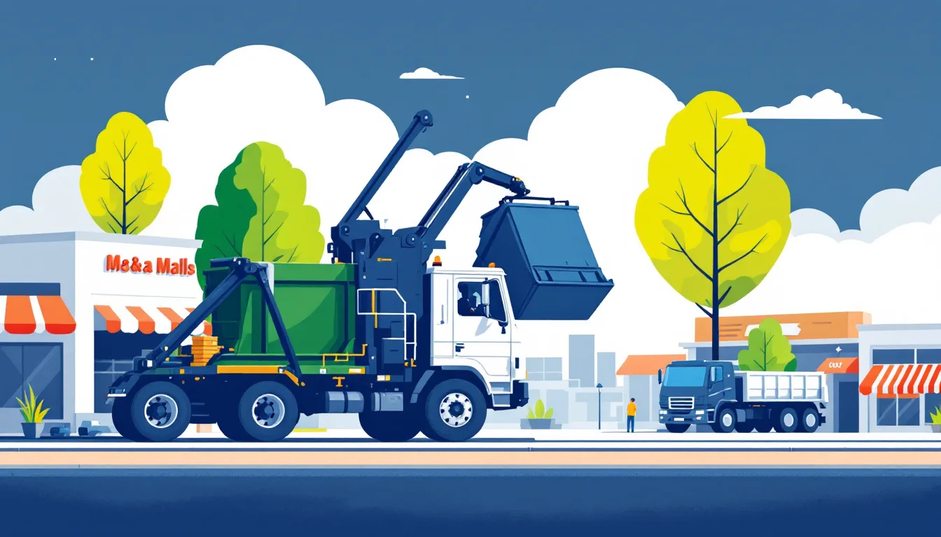 Commercial waste hauling in Delaware: front-load, roll-off, transfer station, route density, M&A activity