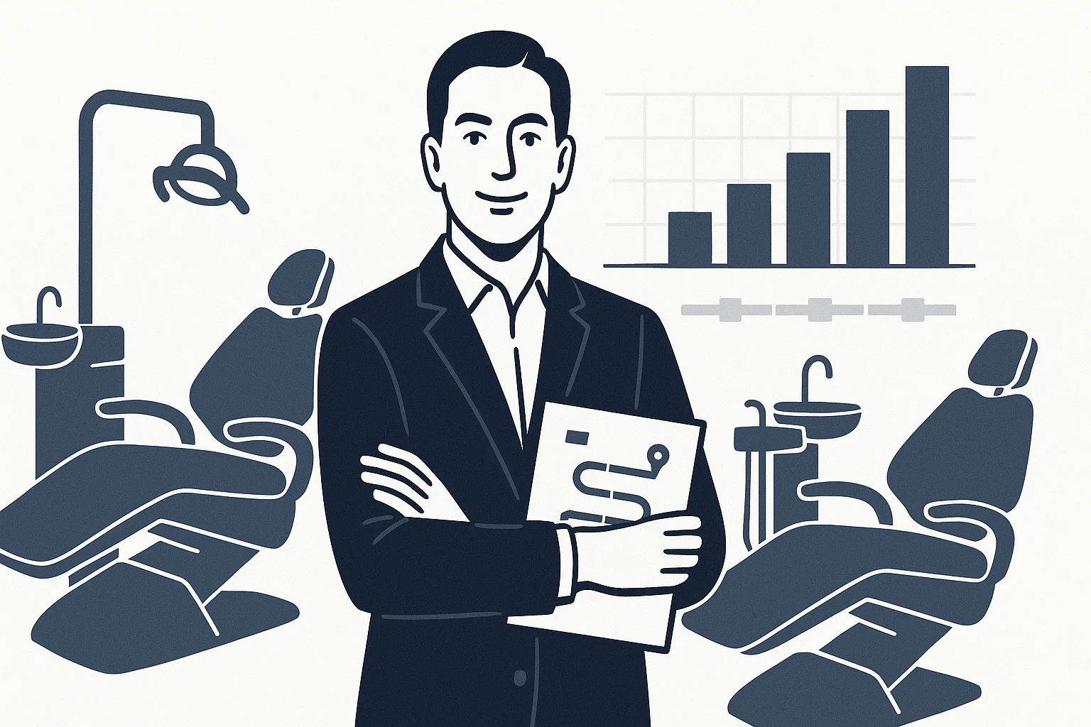 How to prepare your dental practice for a sale or exit: 36-month playbook covering DSO valuation multiples, PE diligence, hygiene recall, payer mix, and owner-doc production glide-path