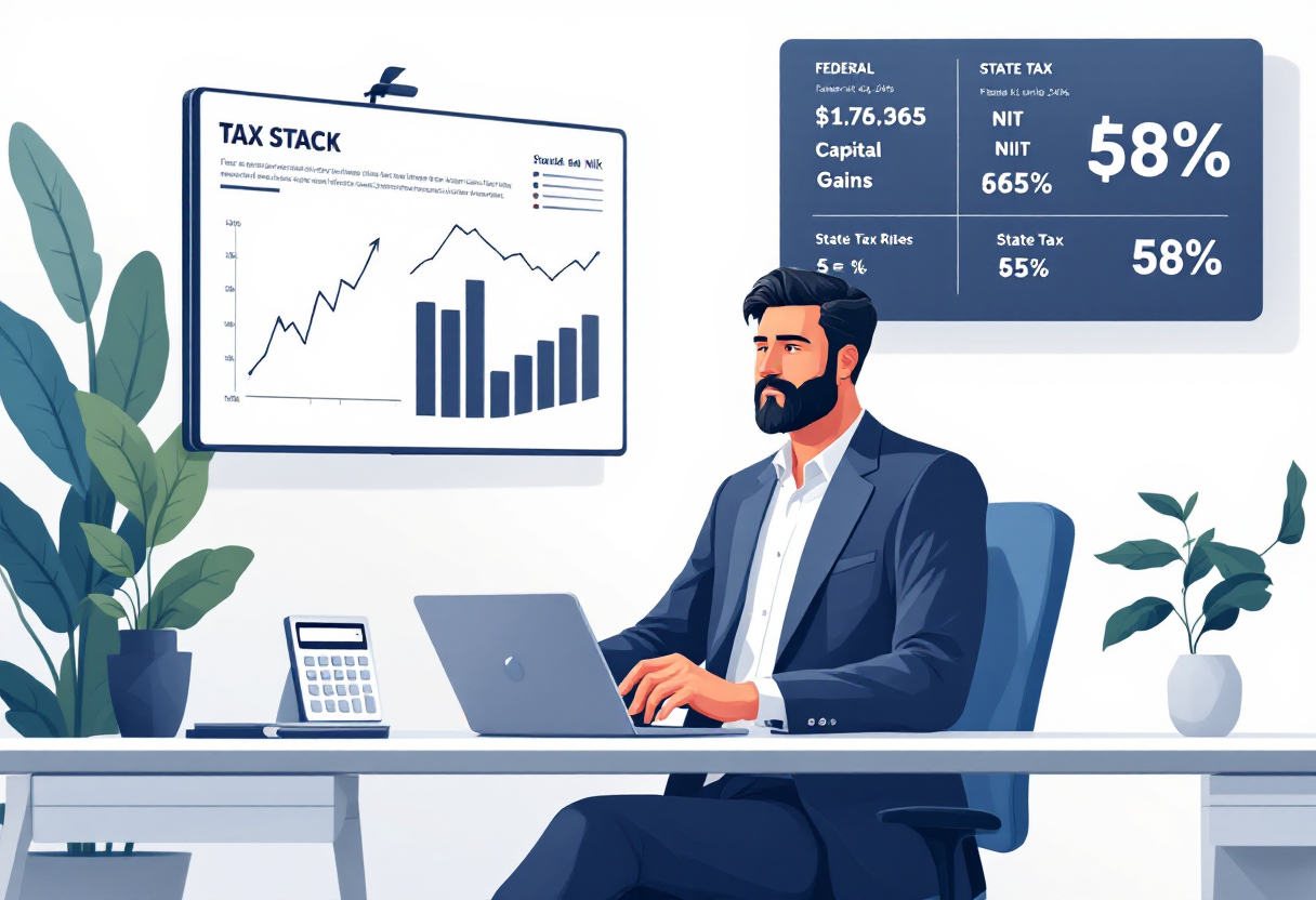 Federal and state taxes on business sale