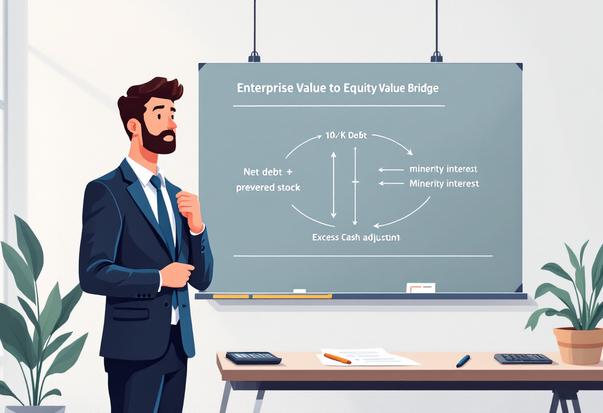 Enterprise value to equity value bridge explained