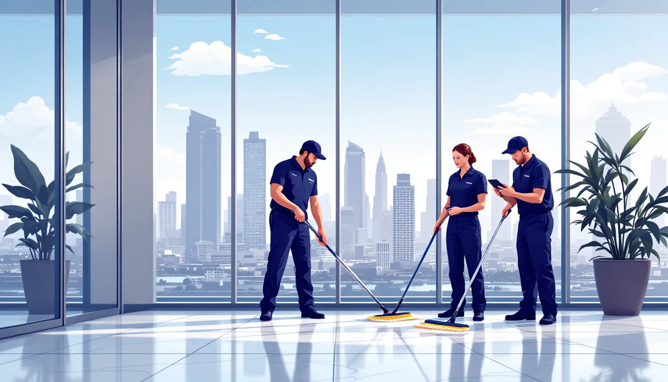 Commercial janitorial / building services in Florida: route density, recurring contracts, healthcare EVS, M&A activity