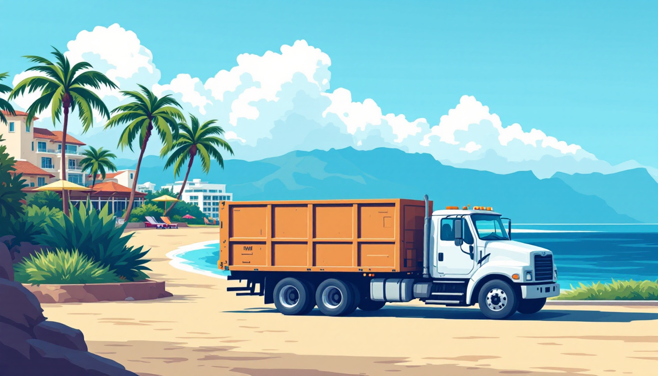 Commercial waste hauling in Hawaii: front-load, roll-off, transfer station, route density, M&A activity