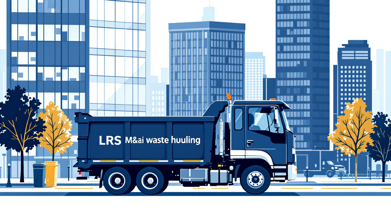 Commercial waste hauling in Illinois: front-load, roll-off, transfer station, route density, M&A activity