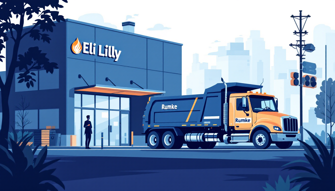 Commercial waste hauling in Indiana: front-load, roll-off, transfer station, route density, M&A activity