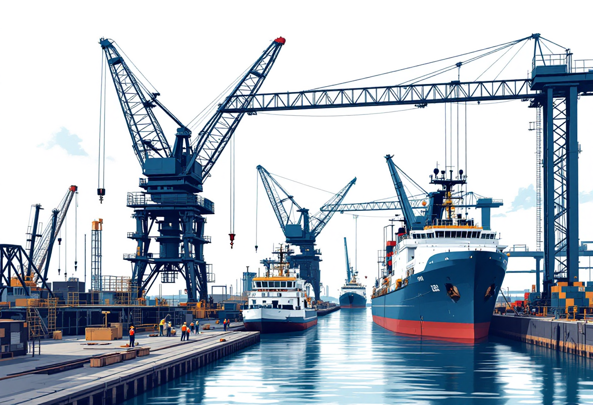 Marine construction in Indiana: pier, bulkhead, piling, wharf work