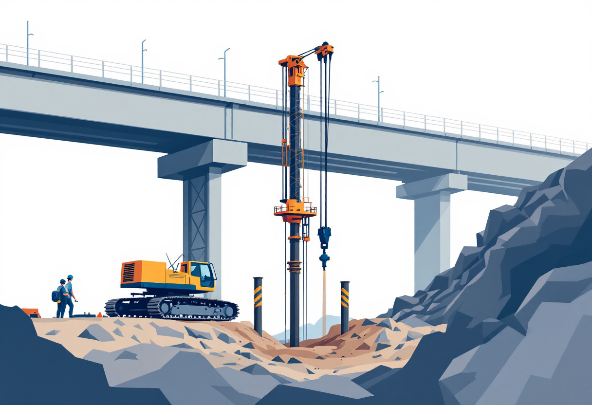 Pile driving in Kansas: H-pile, pipe pile, sheet pile, drilled shaft, bridge and marine
