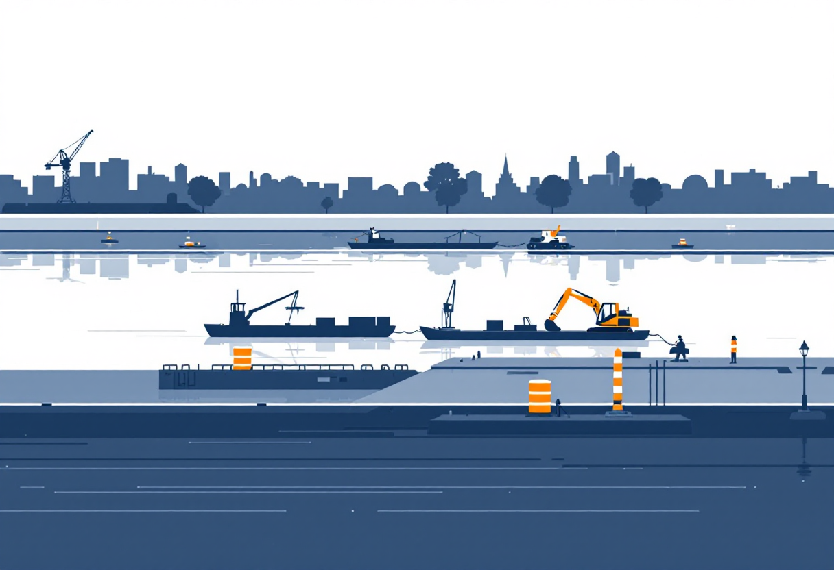 Marine construction in Kentucky: pier, bulkhead, piling, wharf work