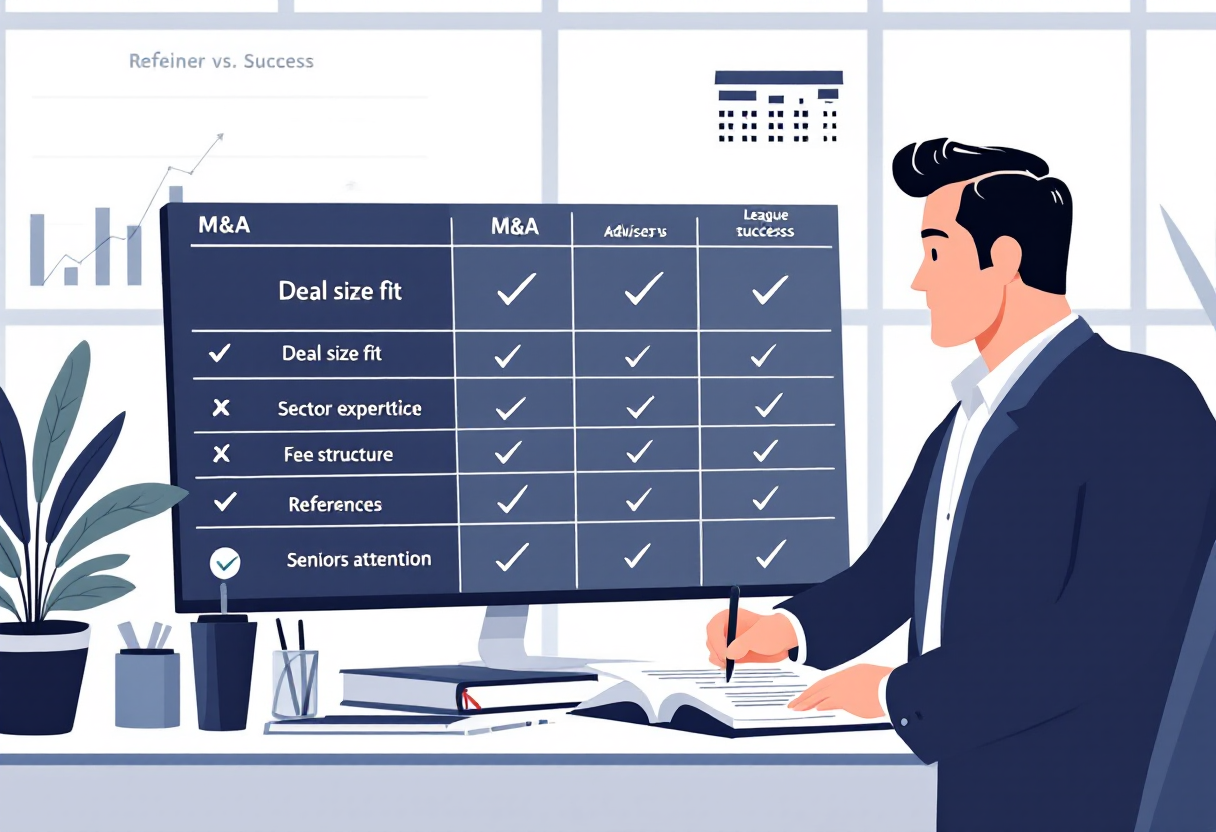 M&A advisory firms how to choose