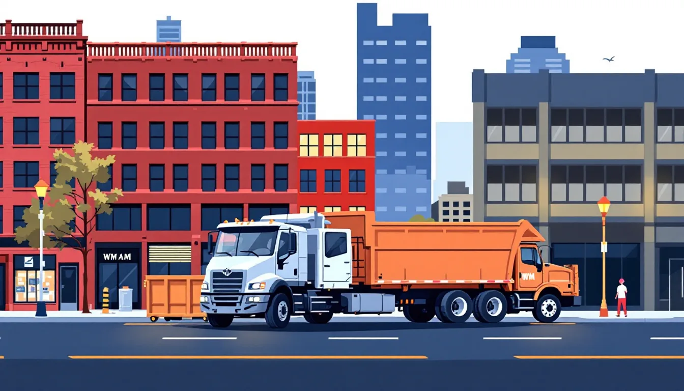Commercial waste hauling in Maryland: front-load, roll-off, transfer station, route density, M&A activity