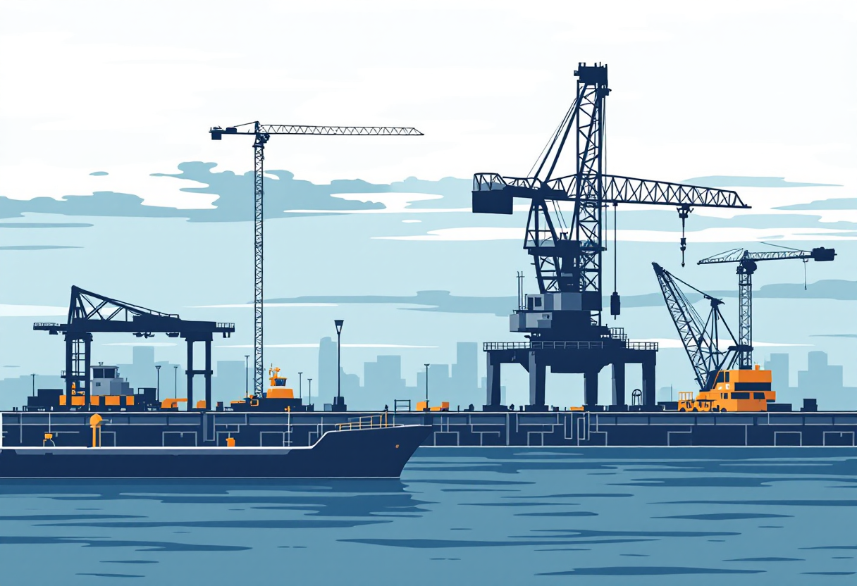 Marine construction in Maryland: pier, bulkhead, piling, wharf work