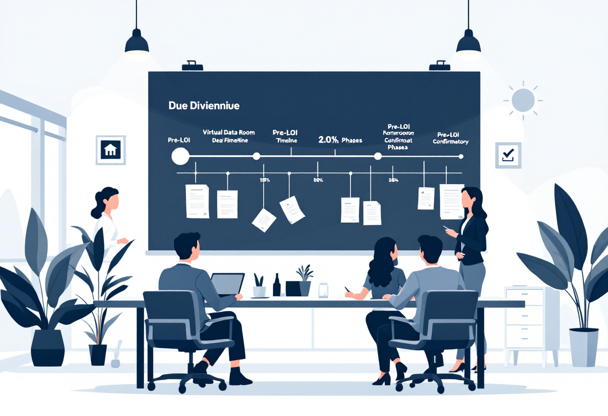 M&A due diligence process workflow