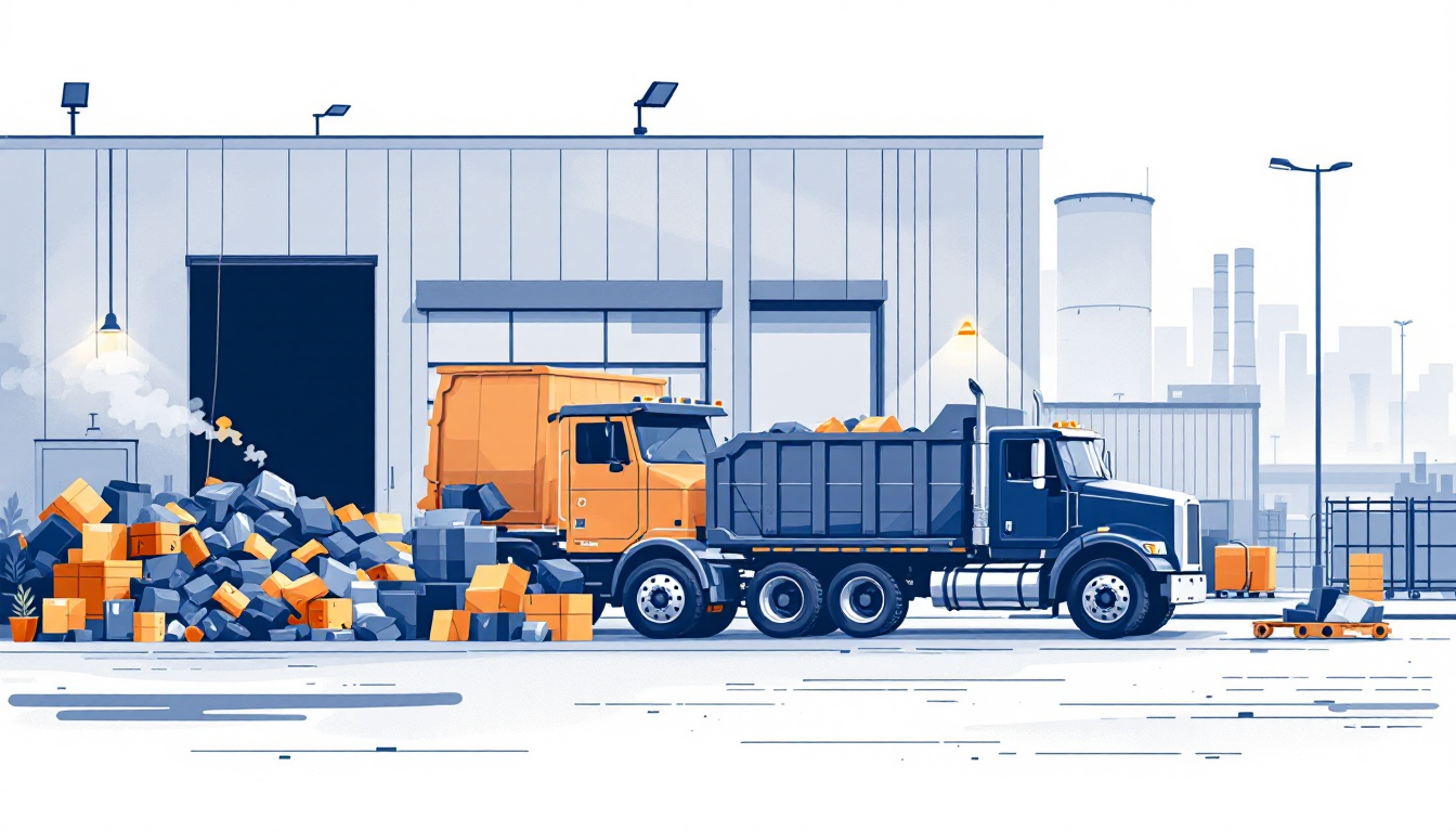 Commercial waste hauling in Michigan: front-load, roll-off, transfer station, route density, M&A activity
