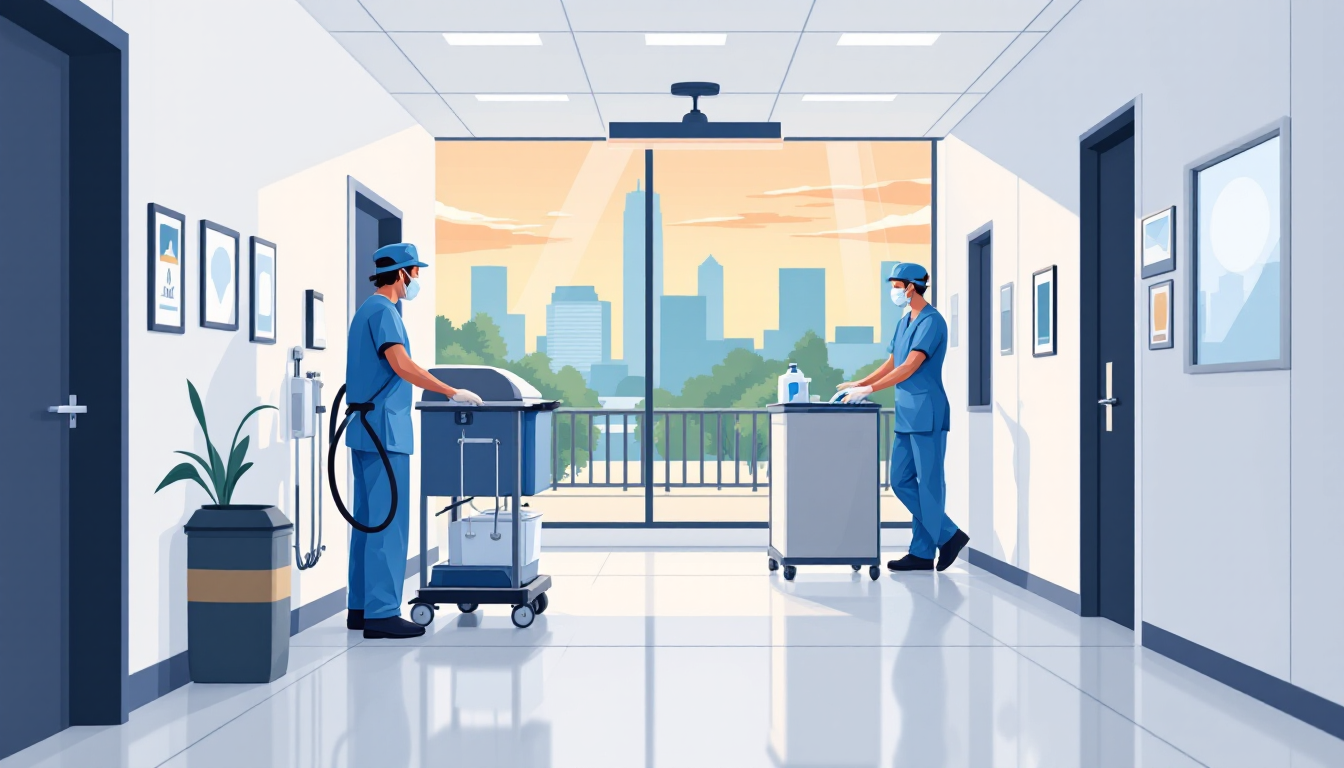 Commercial janitorial / building services in Minnesota: route density, recurring contracts, healthcare EVS, M&A activity