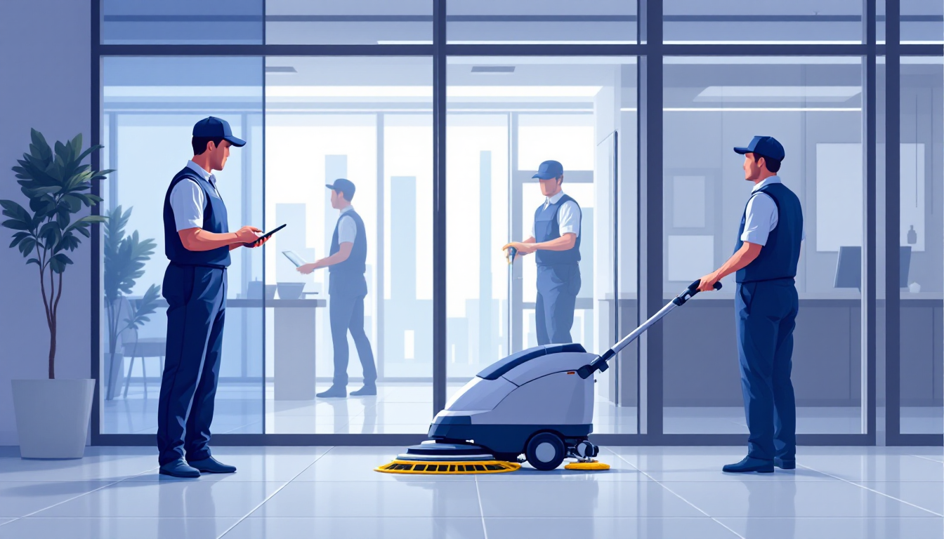 Commercial janitorial / building services in Montana: route density, recurring contracts, healthcare EVS, M&A activity