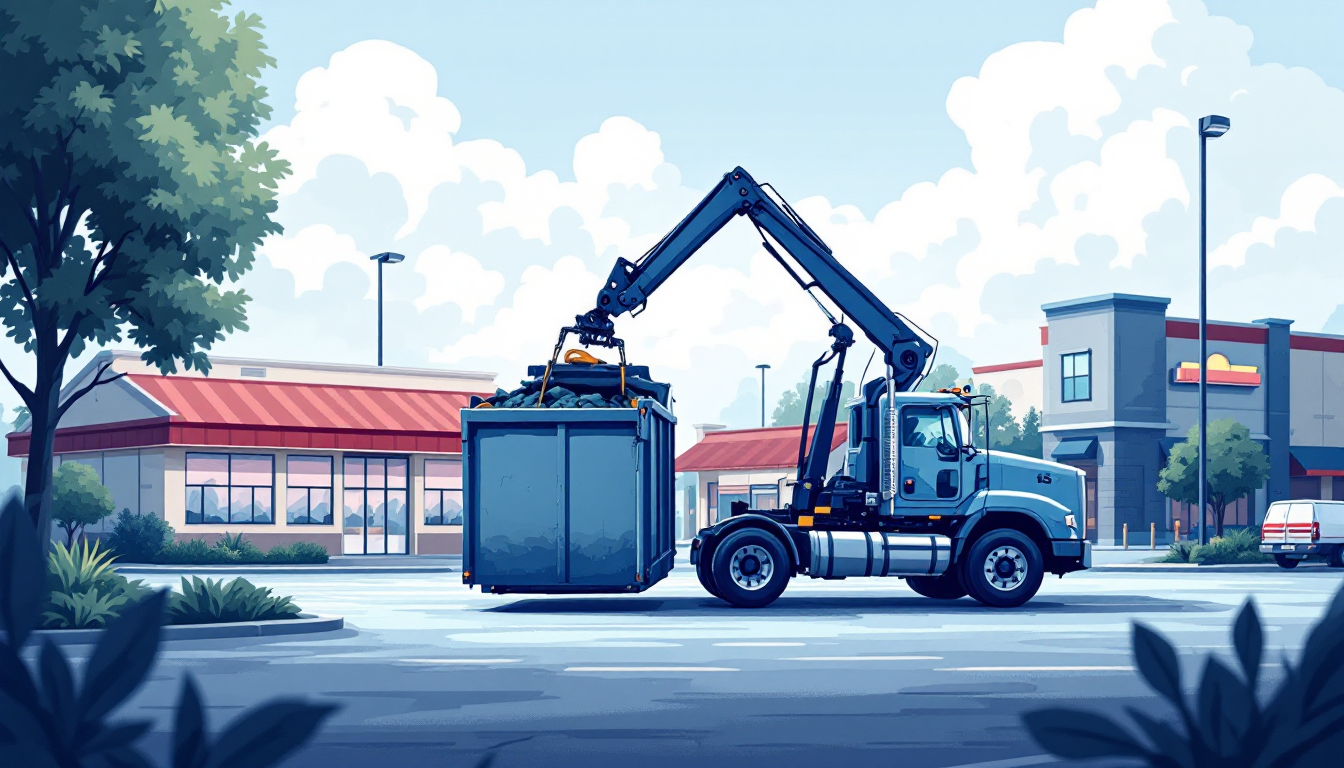 Commercial waste hauling in Montana: front-load, roll-off, transfer station, route density, M&A activity