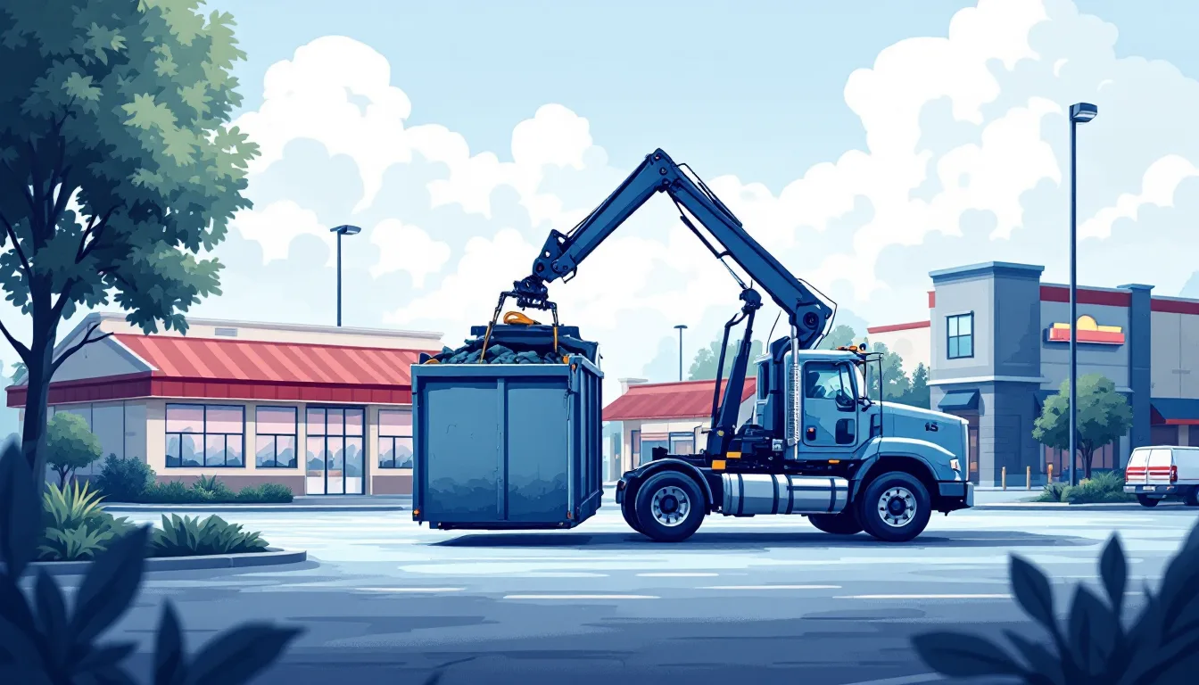Commercial waste hauling in Montana: front-load, roll-off, transfer station, route density, M&A activity