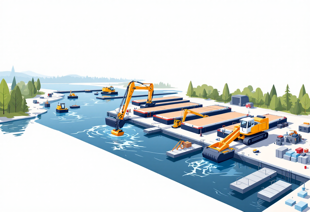 Marine construction in Montana: pier, bulkhead, piling, wharf work