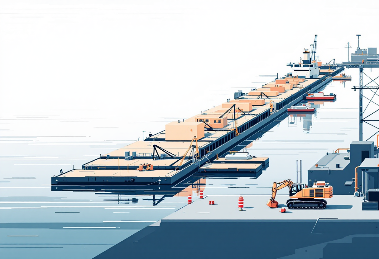 Marine construction in Nebraska: pier, bulkhead, piling, wharf work
