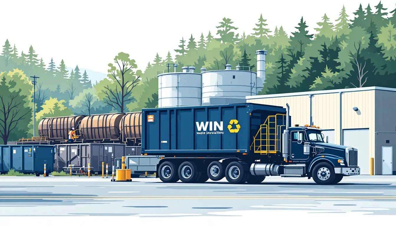 Commercial waste hauling in New Hampshire: front-load, roll-off, transfer station, route density, M&A activity
