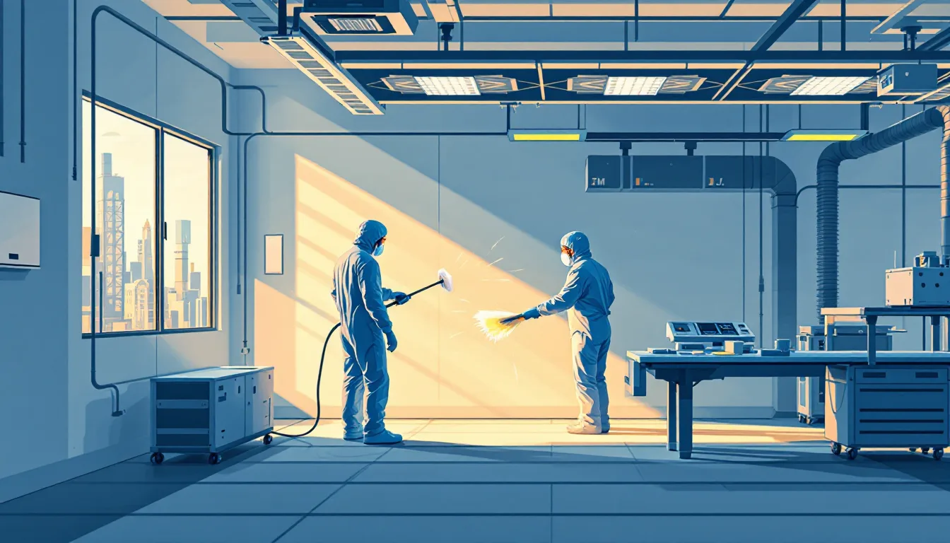 Commercial janitorial / building services in New Jersey: route density, recurring contracts, healthcare EVS, M&A activity