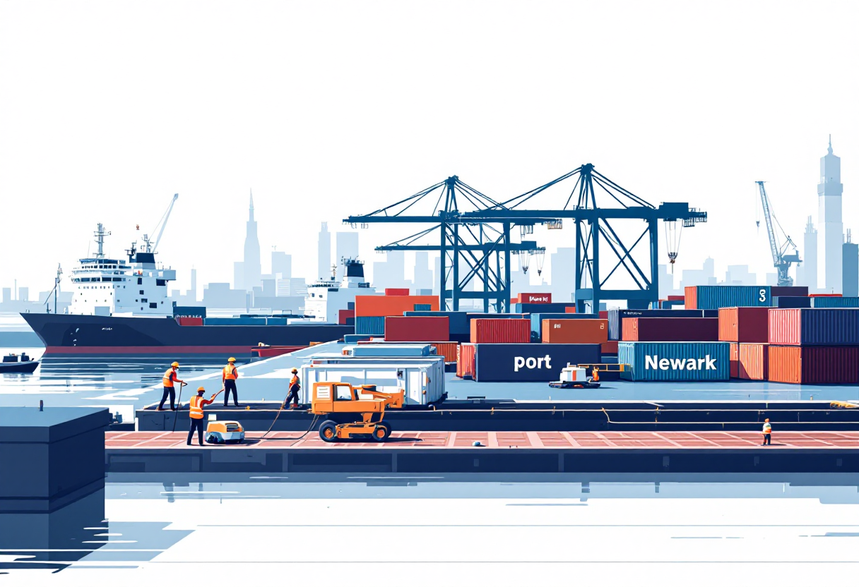 Marine construction in New Jersey: pier, bulkhead, piling, wharf work