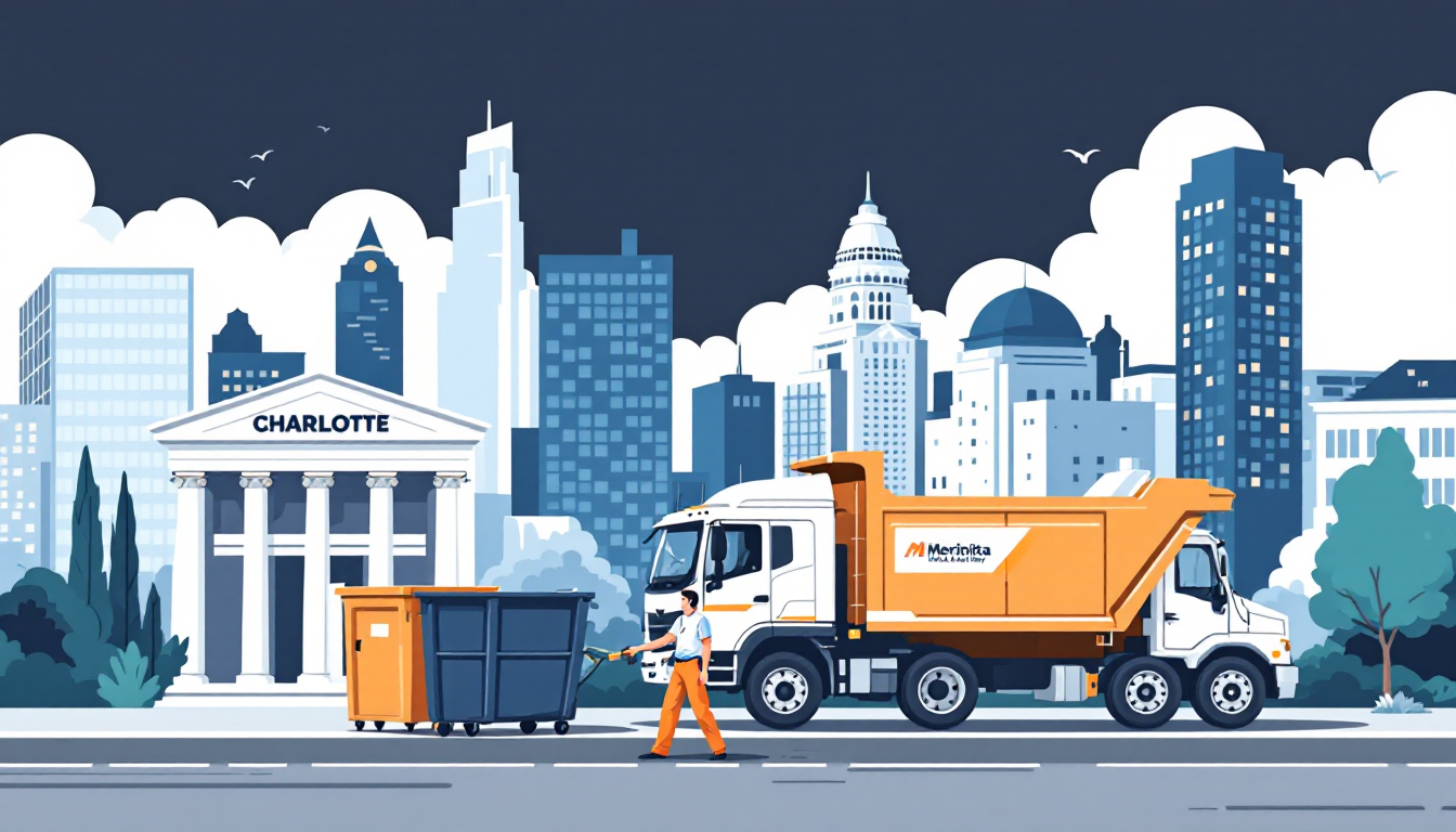 Commercial waste hauling in North Carolina: front-load, roll-off, transfer station, route density, M&A activity