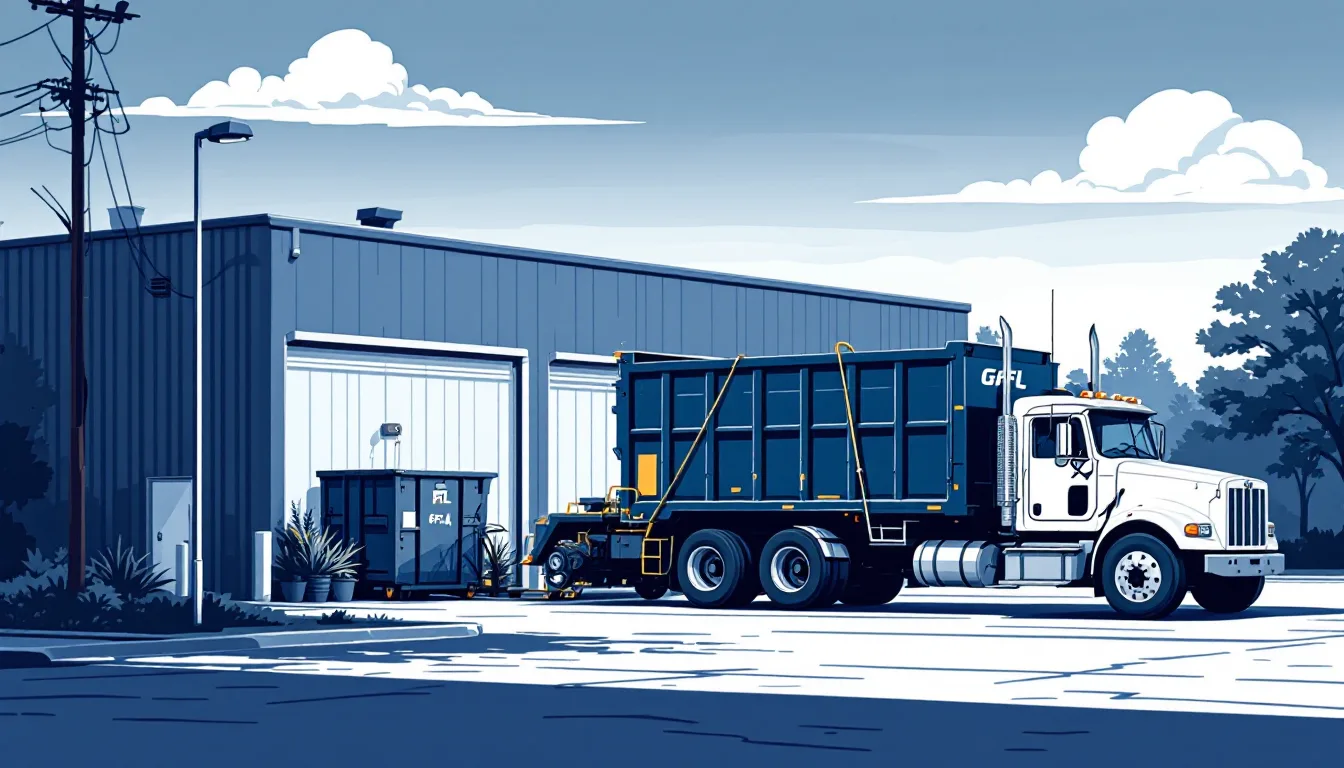 Commercial waste hauling in Oklahoma: front-load, roll-off, transfer station, route density, M&A activity