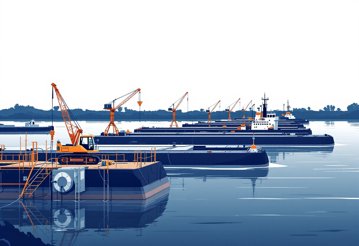 Marine construction in Oklahoma: pier, bulkhead, piling, wharf work