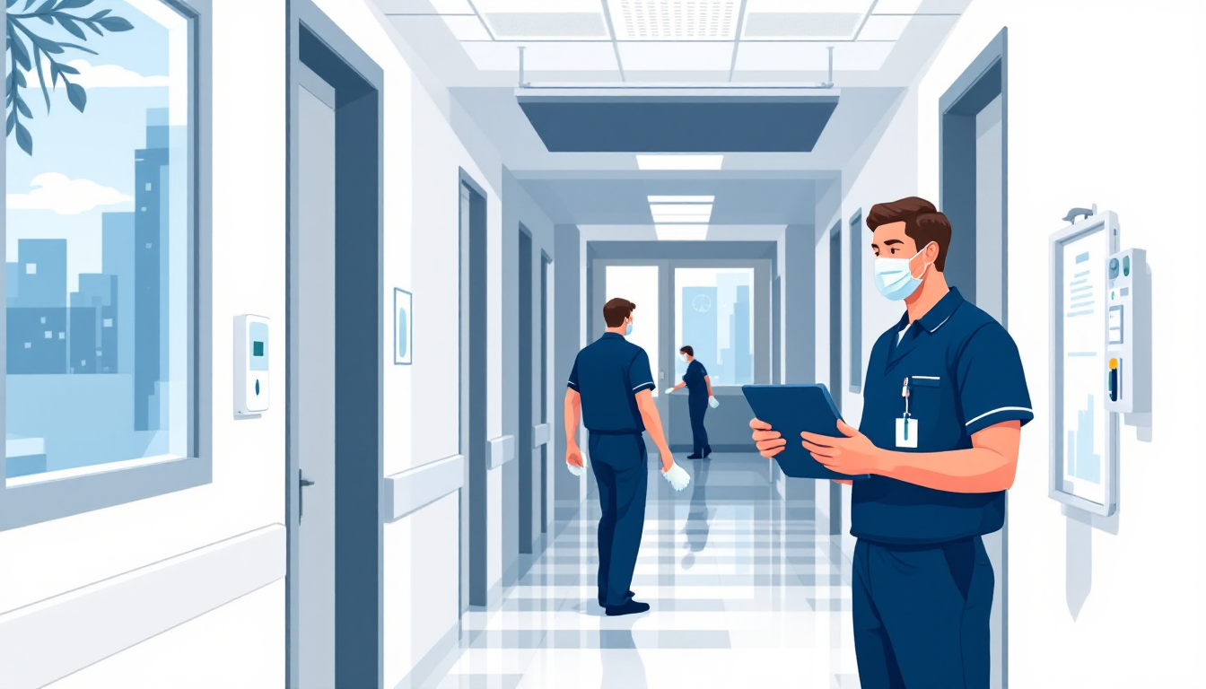 Commercial janitorial / building services in Pennsylvania: route density, recurring contracts, healthcare EVS, M&A activity