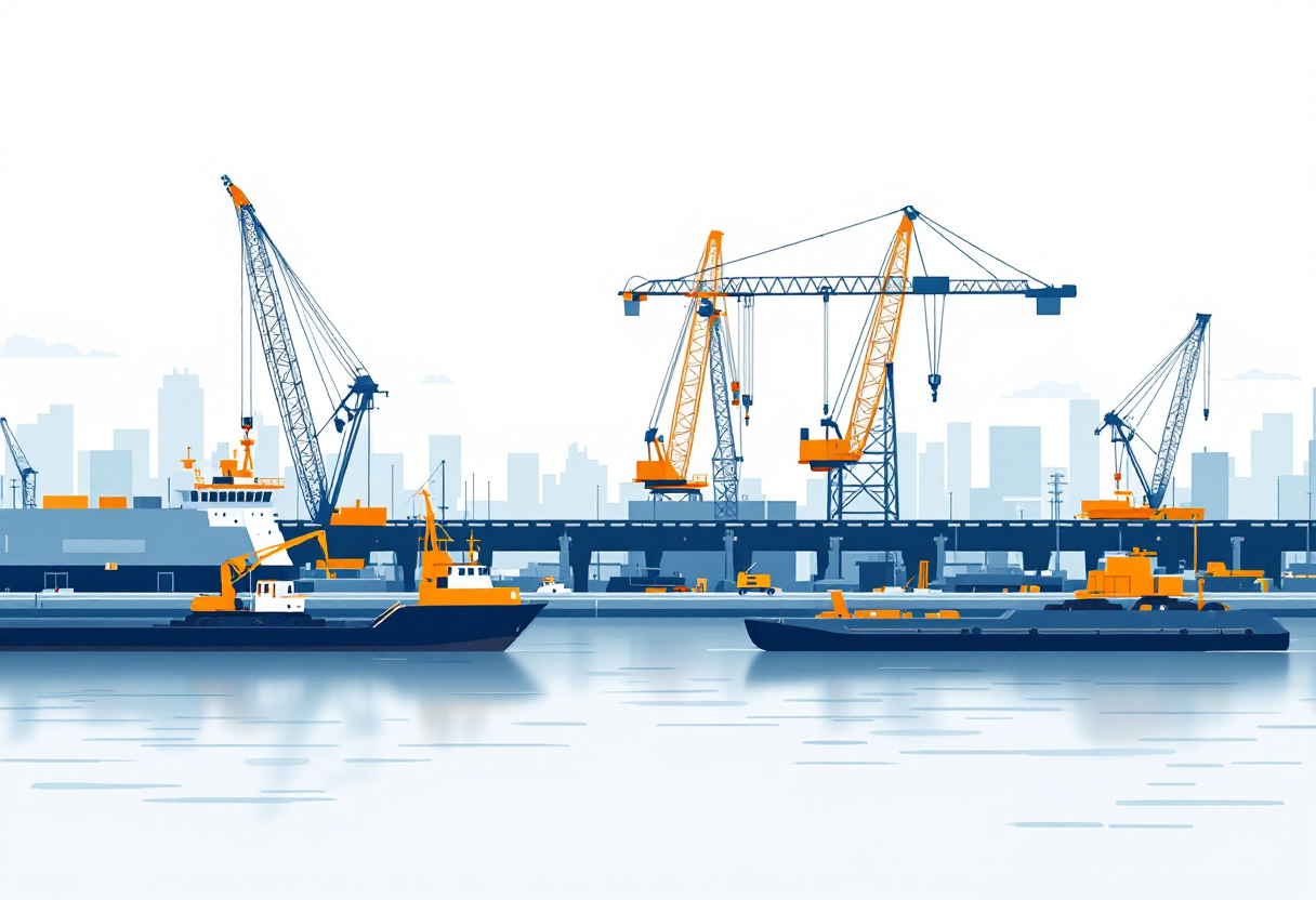 Marine construction in Pennsylvania: pier, bulkhead, piling, wharf work