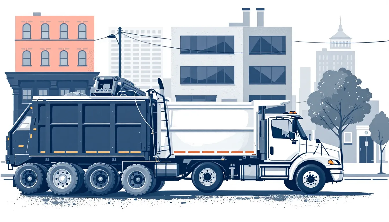 Commercial waste hauling in Rhode Island: front-load, roll-off, transfer station, route density, M&A activity