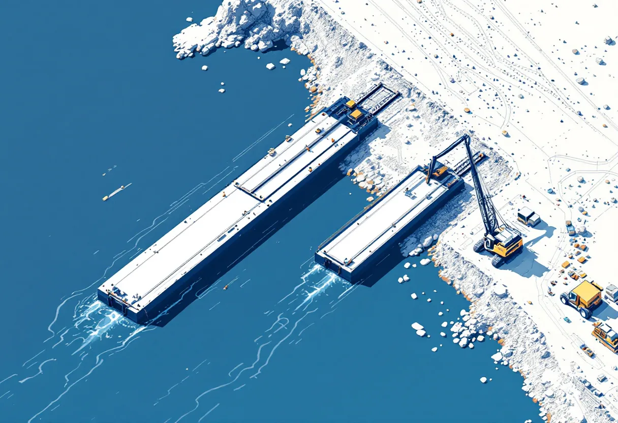Marine construction in South Dakota: pier, bulkhead, piling, wharf work