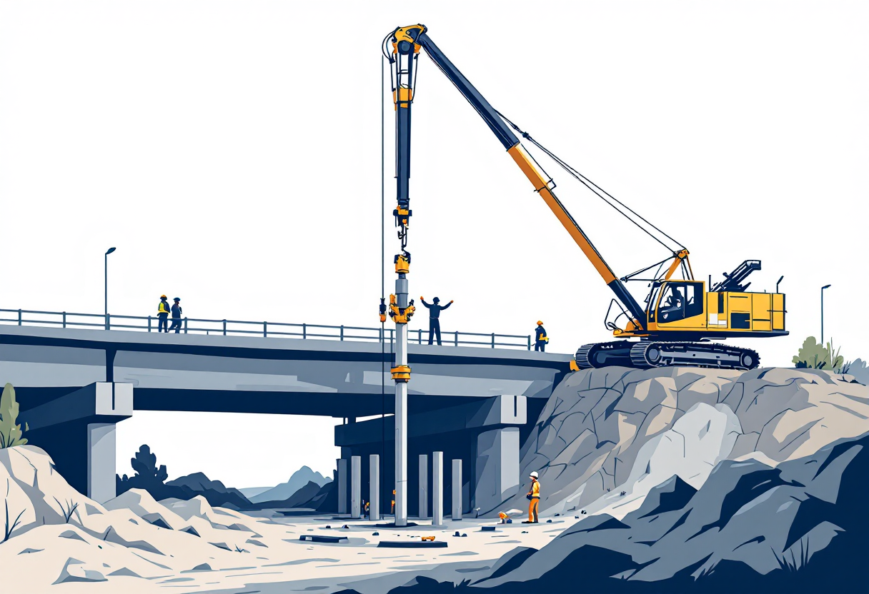 Pile driving in Utah: H-pile, pipe pile, sheet pile, drilled shaft, bridge and marine