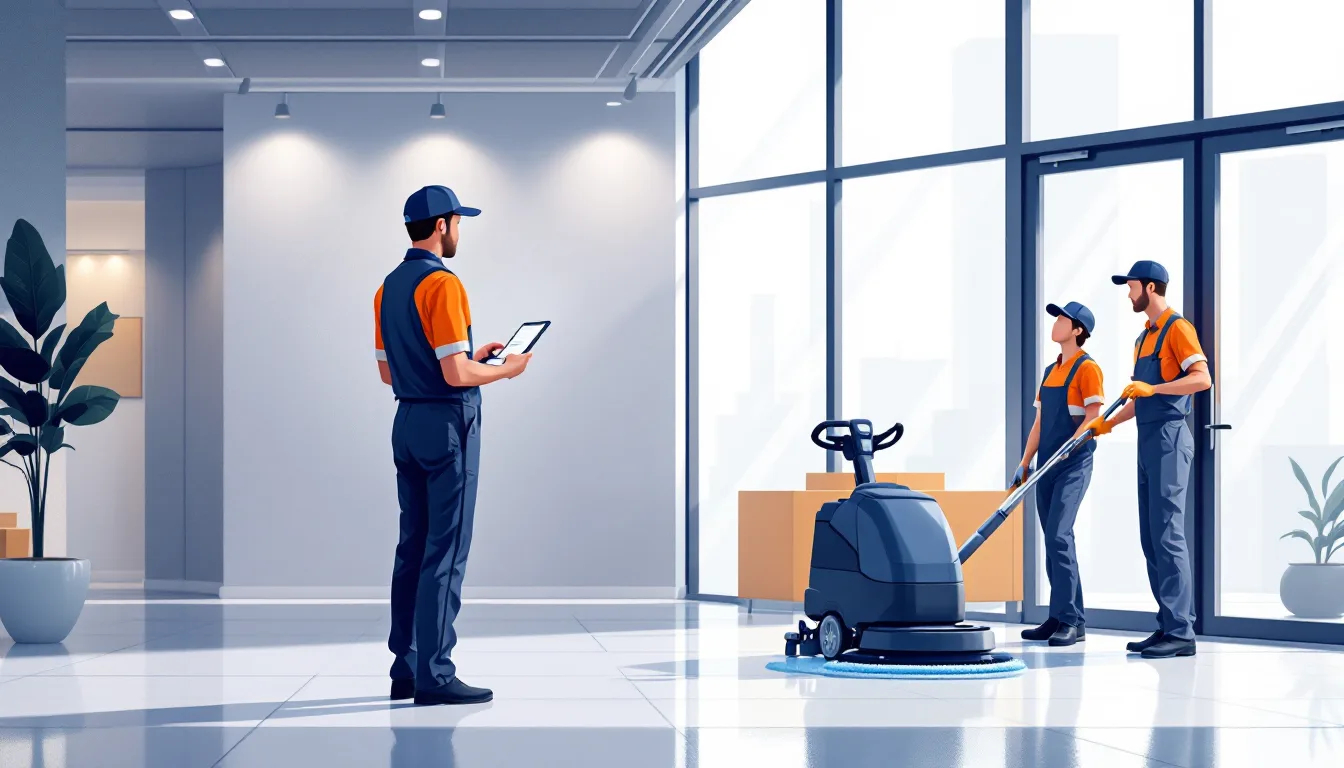 Commercial janitorial / building services in Vermont: route density, recurring contracts, healthcare EVS, M&A activity