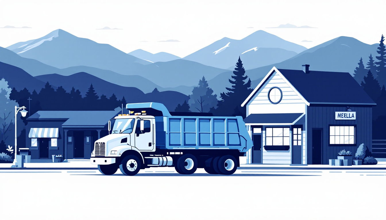 Commercial waste hauling in Vermont: front-load, roll-off, transfer station, route density, M&A activity
