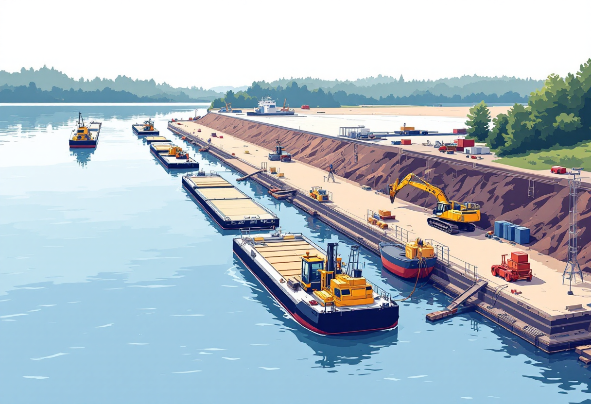 Marine construction in Vermont: pier, bulkhead, piling, wharf work