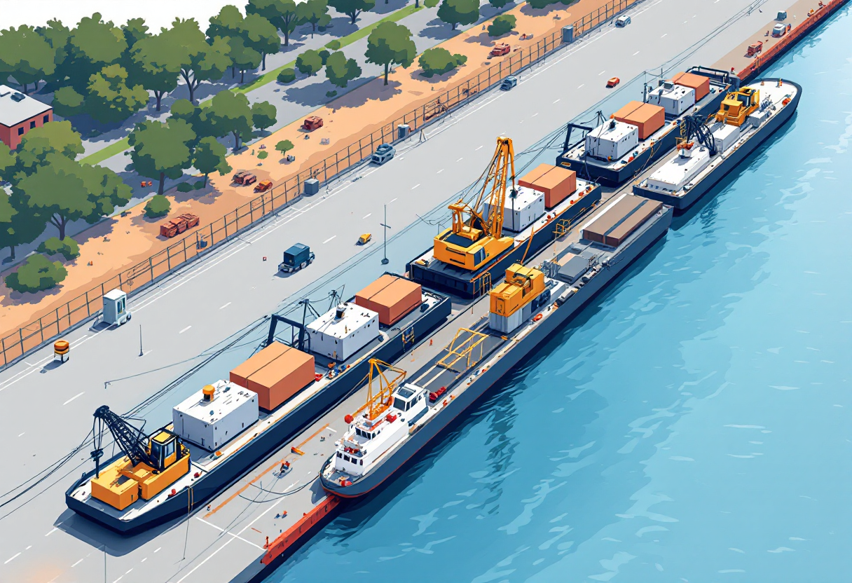 Marine construction in West Virginia: pier, bulkhead, piling, wharf work