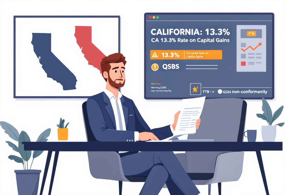 California state income tax on business sale