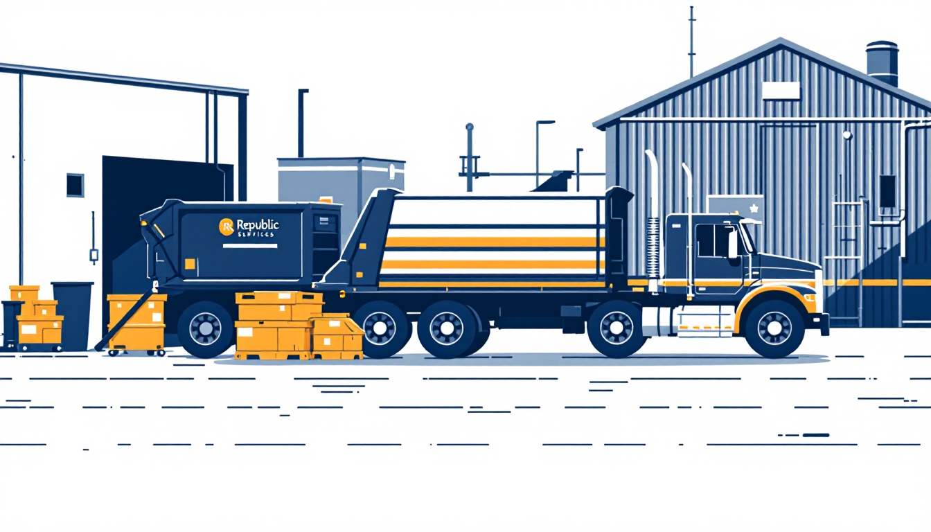 Commercial waste hauling in Wisconsin: front-load, roll-off, transfer station, route density, M&A activity